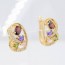 Выразительные серьги с фианитами в позолоте 10-2408 фото | Brulik