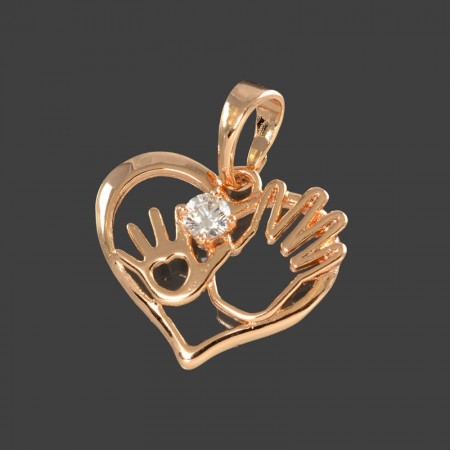 Позолоченный кулон "Ладошки" Xuping 3770 фото | Brulik