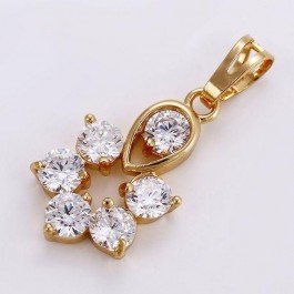 Позолоченный кулон с фианитами 18K 32922