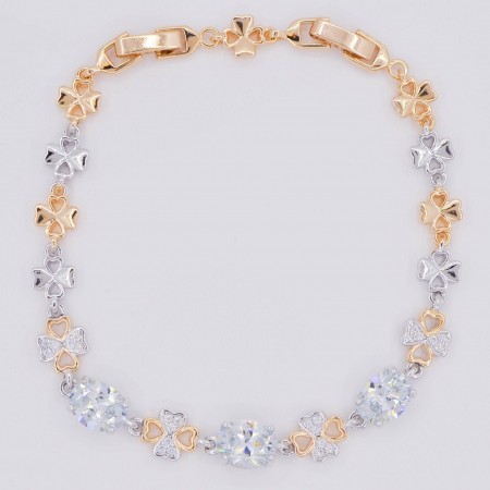 Шикарный ювелирный браслет 10-7015 - белый фото | Brulik