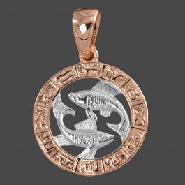 Позолоченный кулон Fallon 96100088-рыбы