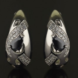 Серьги  Xuping 2890-черный 