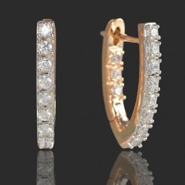 Позолоченные серьги  Xuping 2863