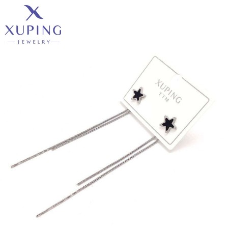 Сережки -гвоздики сталеві  Xuping 24798 фото | Brulik