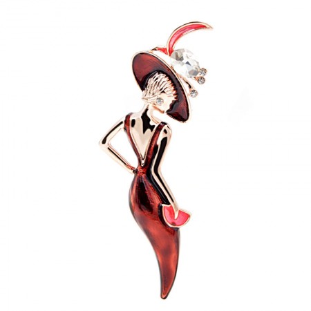 Брошь "Мадам" 8499 фото | Brulik