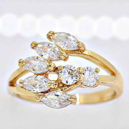 Шикарное кольцо Xuping 11410-белый фото | Brulik