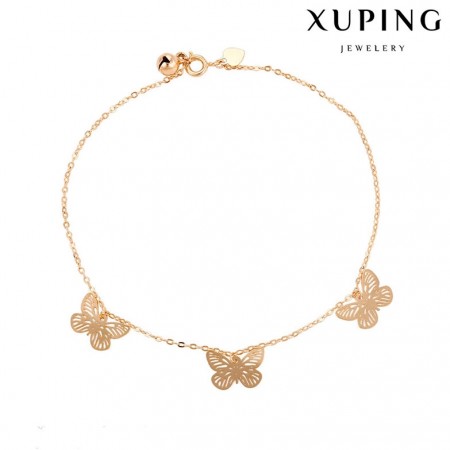 Браслет позолоченный на ногу XP 74964 фото | Brulik