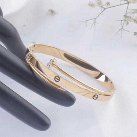 Сталевий браслет у стилі  Картье  70162 фото | Brulik