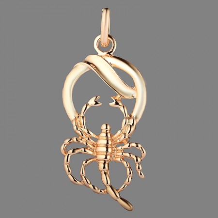 Позолоченный кулон "Скорпион" Fallon 86100040 фото | Brulik