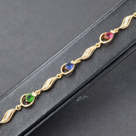 Позолоченный браслет оптом 7129 фото | Brulik