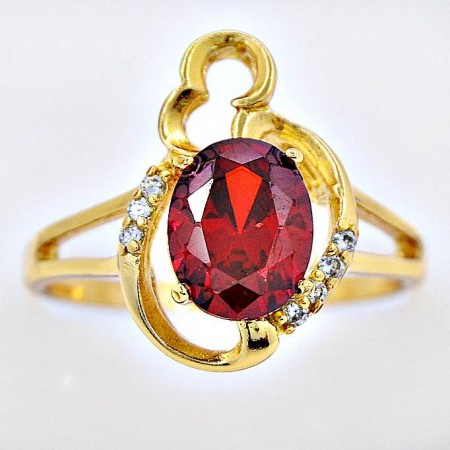 Великолепное кольцо  Xuping 11942-красный фото | Brulik