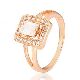 Позолоченное кольцо Fallon 83201410-белый фианит