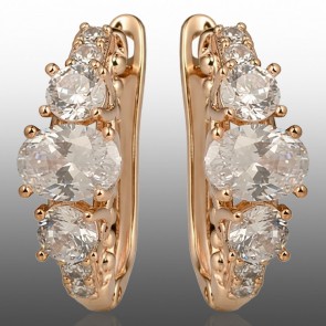 Позолочені сережки Xuping 24349 фото | Brulik