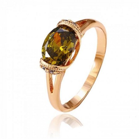 Кольцо "Изысканность"  12475 - изумрудный фото | Brulik