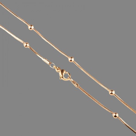 Позолочений ланцюжок  Xuping 44014 фото | Brulik