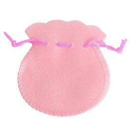 Бархатные розовые мешочки для бижутерии(круглые)