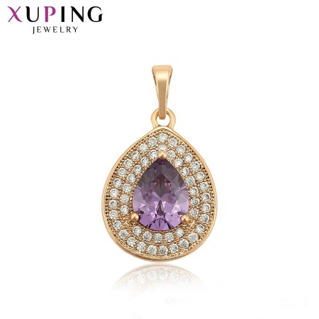 Позолоченный кулон Xuping 34927-фиолетовый фото | Brulik