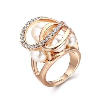 Позолоченное кольцо Italina 96353 фото | Brulik