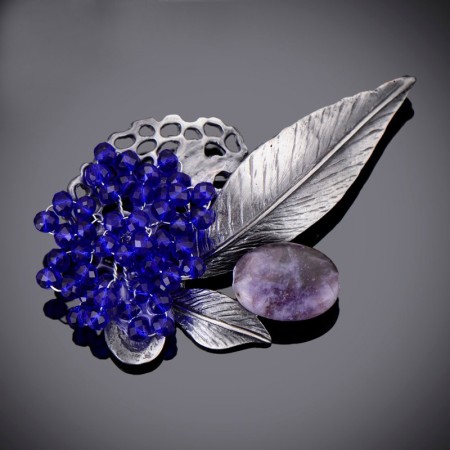 Стильная брошь-8413 фото | Brulik