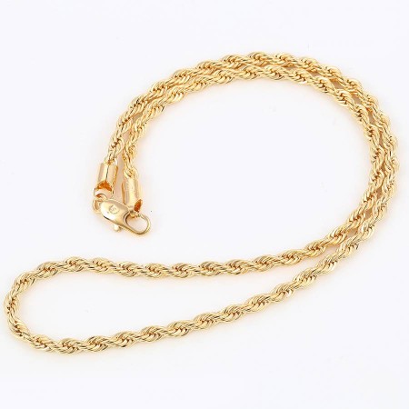 Неподражаемая позолоченная цепочка 43045 фото | Brulik