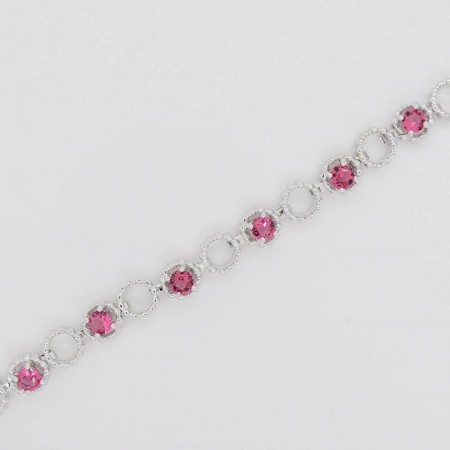 Изысканный браслет с фианитами Xuping 7070 фото | Brulik