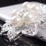 Брошь Цветок с жемчугом и фианитами 1351 фото | Brulik