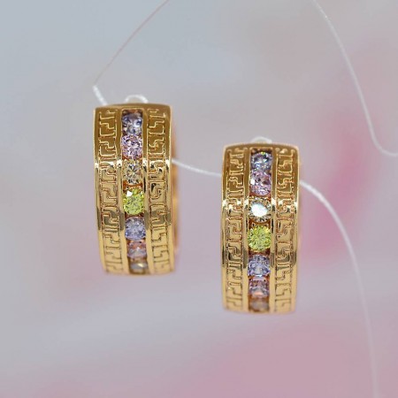 Чудесные серьги ХР 10-2025-мультиколор фото | Brulik
