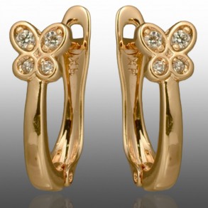 Позолочені сережки  Xuping 24692 фото | Brulik