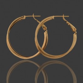 Позолоченные серьги-кольца  XP 20233