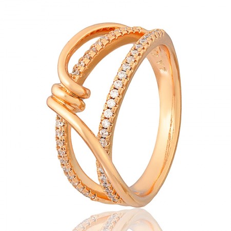 Позолоченное кольцо Xuping 10475 фото | Brulik