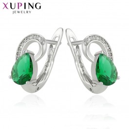 Позолоченные серьги  XP 96354-зеленый