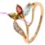 Привлекательное ювелирное кольцо с фианитами 13585-мультиколор фото | Brulik