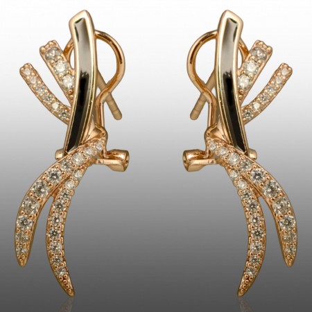 Позолочені сережки  Xuping 24695 фото | Brulik