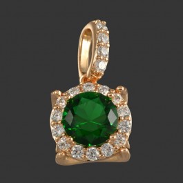 Позолоченный кулон Xuping 3735-зеленый