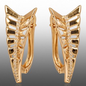 Позолочені сережки  Xuping 24737 фото | Brulik