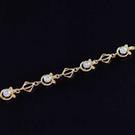 Позолоченный браслет Xuping 10-7433 фото | Brulik