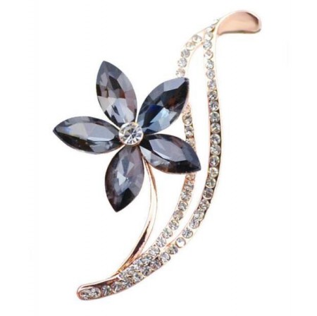 Брошь E-70258-серый фото | Brulik