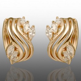 Позолочені сережки  Xuping 24744