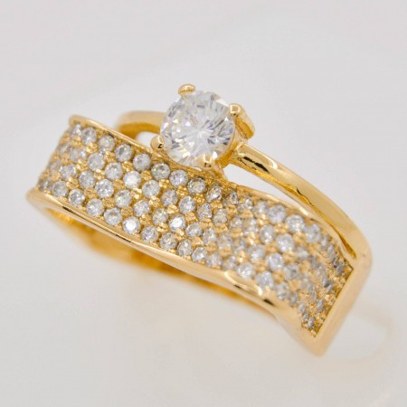 Шикарное элитное кольцо 10-1003 фото | Brulik