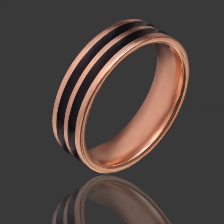 Черное стальное кольцо 119 фото | Brulik