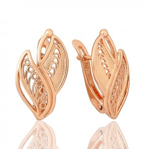 Позолочені сережки Fallon 82100814 фото | Brulik