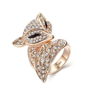 Позолоченное кольцо Italina 11356 фото | Brulik