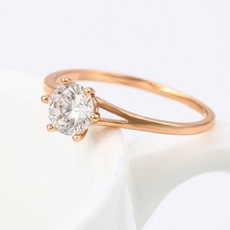 Изящное колечко с фианитом оптом 13933 фото | Brulik