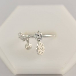 Стильное кольцо с фианитами XP 10-1008