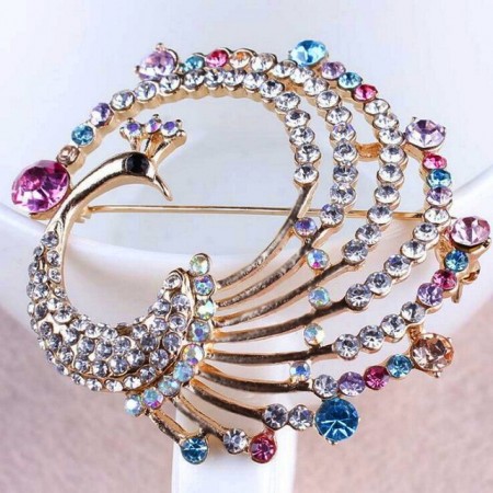 Брошь "Павлин 1027 фото | Brulik