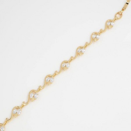 Позолоченый браслет 7125 фото | Brulik