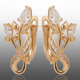 Позолочені сережки Xuping 24714