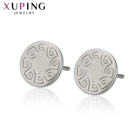 Стальные серьги-гвоздики  Xuping 81122 фото | Brulik