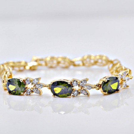 Браслет "Кокетка" 73458-зеленый фото | Brulik