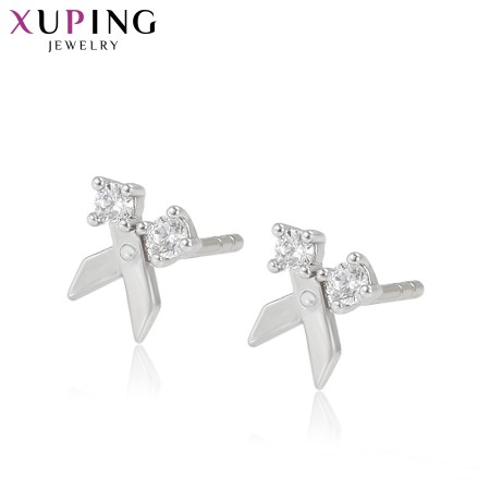 Серьги-гвоздики "Ножницы" Xuping 80103 фото | Brulik